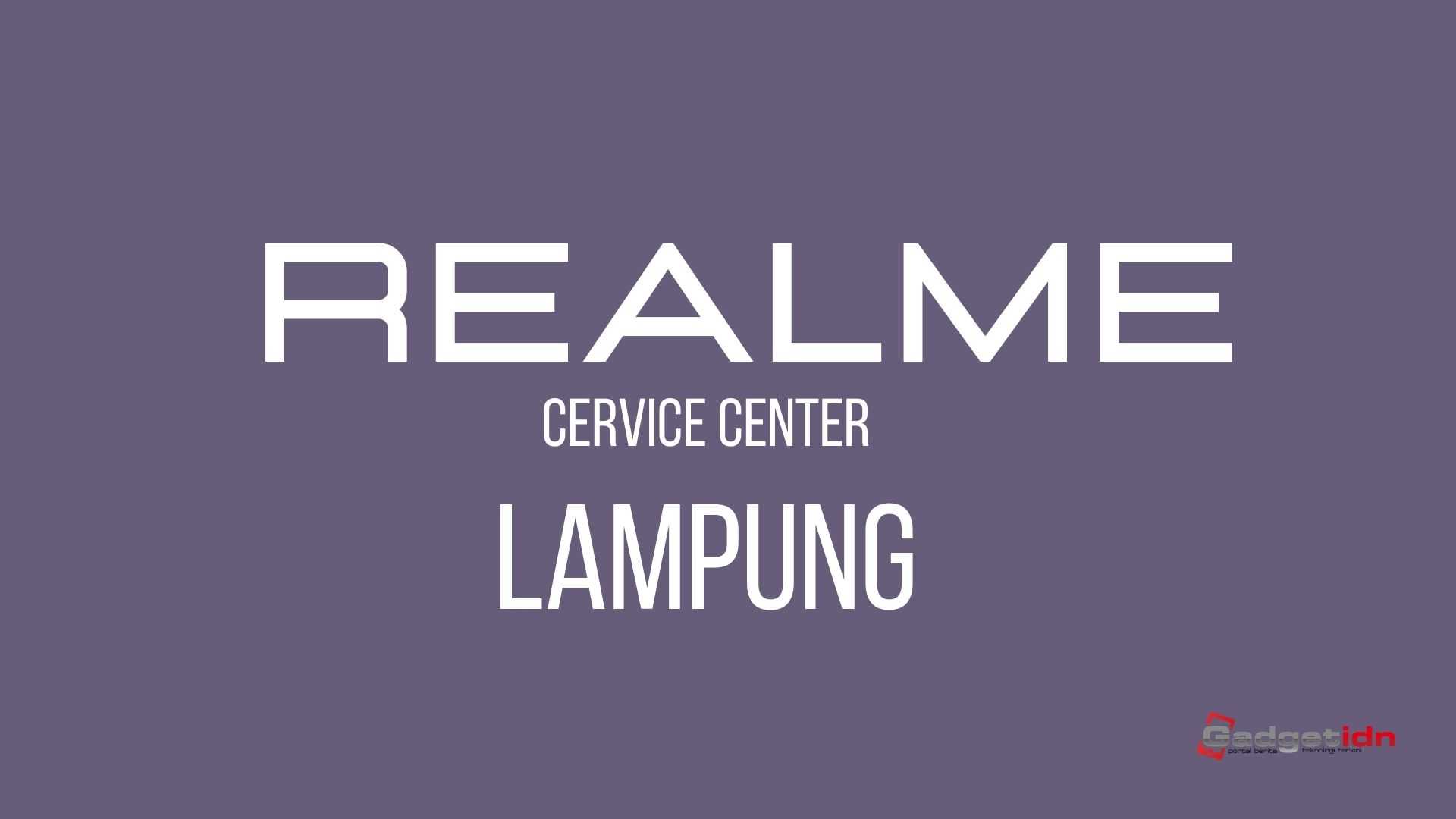 service center realme lampung